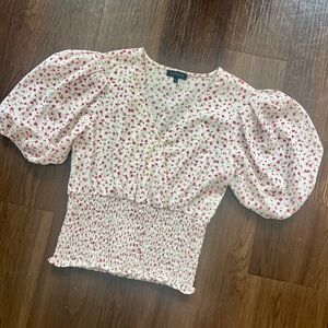 Floral Puff Sleeve Blouse
